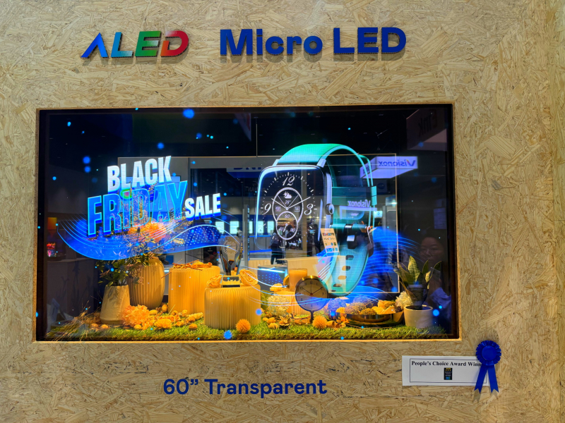 DUOBAO�����پW(w��ng)60����͸����Micro LED�@ʾ���@&rdquo;���Micro LED���g(sh��)��(y��ng)�ê�(ji��ng)&rdquo;����Micro LED���͸����֮�O(sh��)Ӌ(j��)���ԘO�°l(f��)�]���ԿɔU(ku��)չ�ԟo�pƴ�Ӽ��g(sh��)���죬�߂�600 nitsȫ��������������60%��͸�ʼ����^NTSC 110%�ă�(y��u)���Vɫ����F(xi��n)�����������`�(y��ng)���ڸ��N��(ch��ng)��